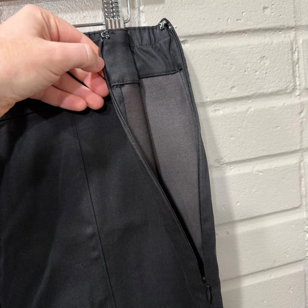 Hill House Home Claire Pant Trousers Cropped‎ Black NWT High Rise Flare Leg Med